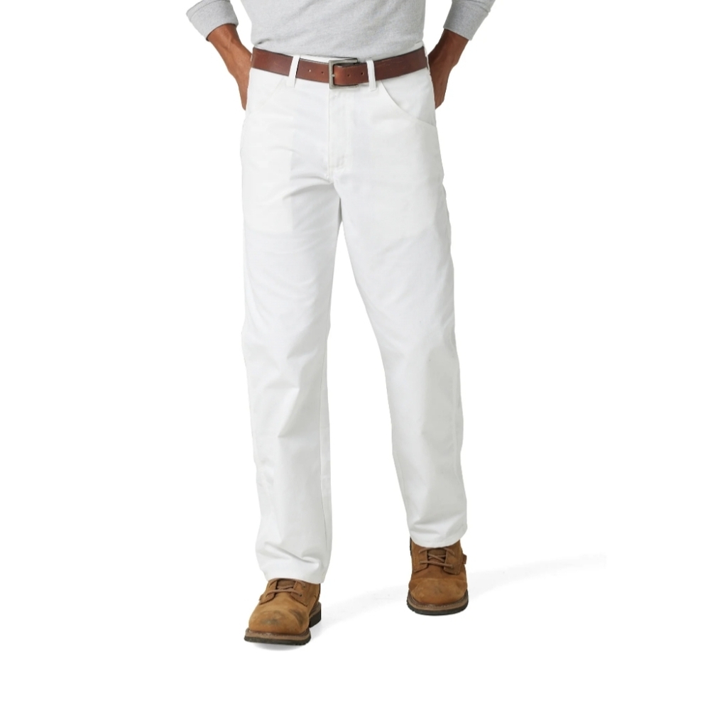 Men's Size 40x30 Wrangler Workwear Painter Pant White